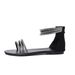 Foreign Trade European And American 2026 Summer Shoes: Single Strap With Back Zipper, Flat Sole, Size 43, Large Size,_vogvips.com