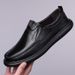 Euro Step 2025 Spring Autumn Men's Top Layer Cowhide Casual Shoes Sole Soft Hollow Breathable Leather Sandals 2326_vogvips.com
