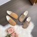 Women's Leather Slide Sandals H-Shaped Strap Flat Sandals Genuine Cowhide Flat Birkenstock For Women, 2026 Winter New Style, Fleece-Lined Warm Fur Sho_vogvips.com