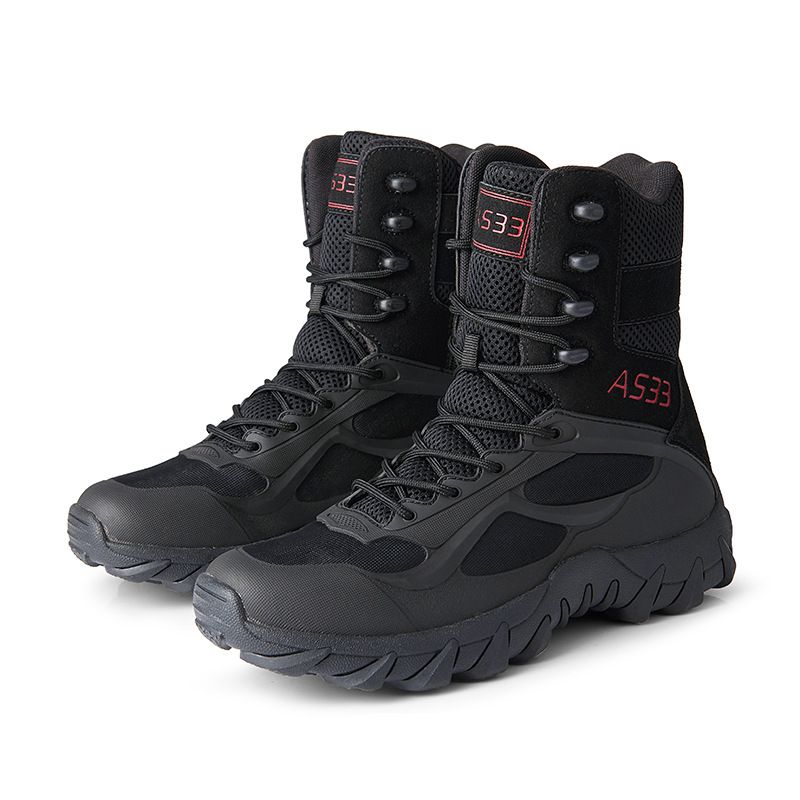 Tactical Boots, Breathable High School Top Boots, Outdoor Men's Shoes, Desert Boots, Combat Boots, Hiking Boots_vogvips.com