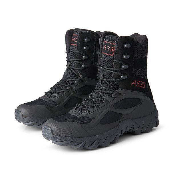 Tactical Boots, Breathable High School Top Boots, Outdoor Men's Shoes, Desert Boots, Combat Boots, Hiking Boots_vogvips.com
