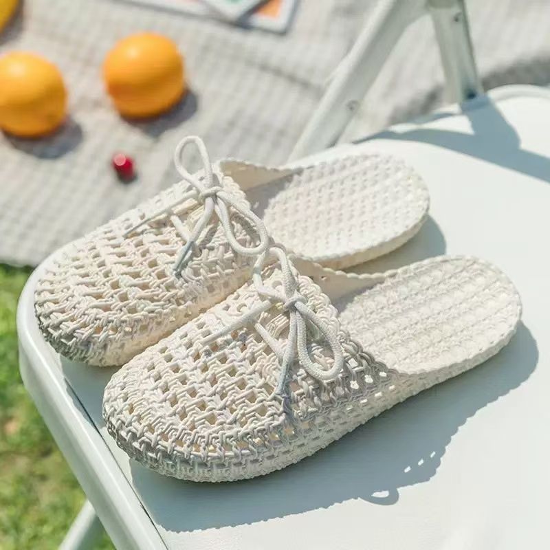 Women's Summer Soft Sole Non-Slip Versatile Beach Sandals Waterproof Flat Casual Outdoor Closed-Toe Clogs For Women_vogvips.com