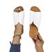 New Wedges Fashion Simple And Light One Slip-on Fashion Large Size Slipper Woman_vogvips.com
