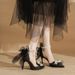 Women's Shoes Pointed Toe High Heel Sandals With Glitter And Rhinestones - Elegant Stiletto Heels For Parties, Evening Events And Special Occasions_vogvips.com