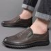 Leather Spring And Autumn Slip-On Driving Casual Surface Soft Sole Daily Wear Flat Breathable Foreign Trade Business_vogvips.com