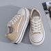 Spring And Autumn New Canvas Female Students Fashion Lace Up Little White Board Shoes Instagram Casual Women's_vogvips.com