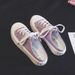 Half Dragged Canvas For Women Summer New Student Korean Version, One Foot Lazy Board, Internet Famous Biscuit_vogvips.com