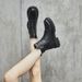 Ins Trend Martin For Women 2024 Autumn New British Style Short Thick Sole Student Internet Celebrity Motorcycle Casual_vogvips.com