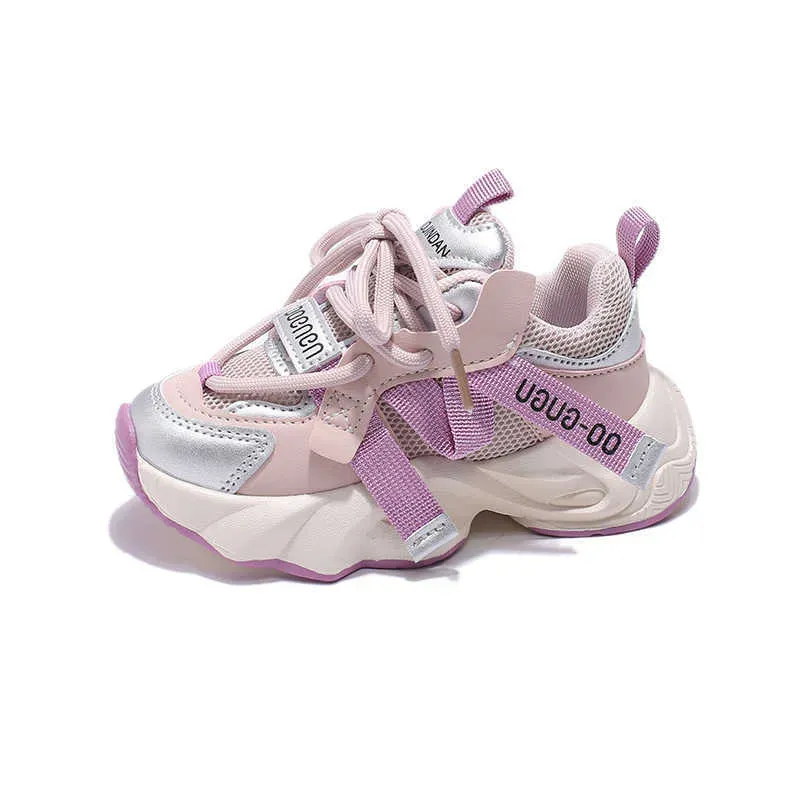 Sports Childrens Breathable Dad 2024 Spring And Autumn New Mesh Running Girls Casual Shoes S260706_vogvips.com