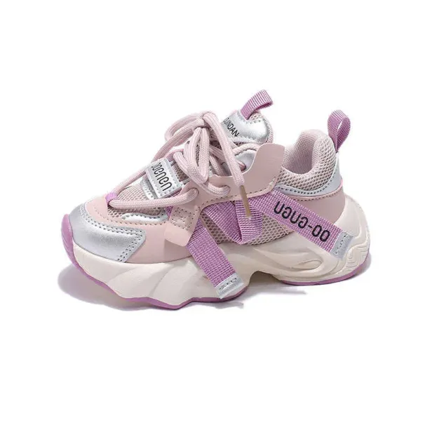 Sports Childrens Breathable Dad 2024 Spring And Autumn New Mesh Running Girls Casual Shoes S260706_vogvips.com