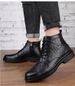 Martin Boots Men's Invisible Inner Heightening Shoes High-top Casual Leather Shoes Warm Cotton Shoes Retro Tooling Shoes Tide_vogvips.com