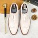 【Big Sale】Genuine Versatile Lace-up Korean Style Leather Cowhide Youth Men's Trendy Shoes_vogvips.com