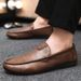2026 New Fashionable Men's Loafers Spring And Summer, Trendy Casual Shoes, British Style Low-top Business Leather Shoes_vogvips.com