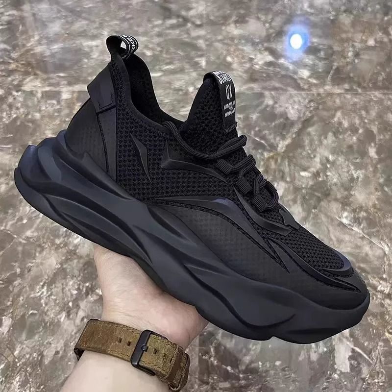 Men's Shoes Large Size Black Martin Boots Men's British Style Work Boots Outdoor Trendy Shoes Mid Cut Leather Boots Men's Autumn Leisure_vogvips.com