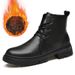 Martin Boots Men's High-top Men's Shoes High-top Men's Trendy Leather Shoes Fleece Tooling Boots_vogvips.com