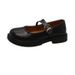 Round-toe Thick-soled Women's Leather Sho, 2025 New Spring-summer French Retro British Style Japane JK Mary Jane_vogvips.com