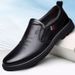 Euro Step 100% Genuine Leather Korean Style Trendy Men's Pure Cowhide New Casual Work Shoes_vogvips.com