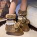 Guyun Thick-Soled Snow For Women 2025 Four Seasons Fleece-Lined Warm Mid-Calf Cute Furry Boots Cotton Shoes_vogvips.com
