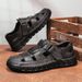 Cross-border Large-size Summer Hollow Men's Sandals For Men, Dad's Non-slip Wear-resistant Outdoor Beach Shoes, Clogs_vogvips.com