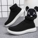 Plus Size New Summer Fly Woven Breathable Mesh Lightweight Casual Sports For Men And Women High Top Board Shoes_vogvips.com