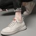 Men's Shoes Cowhide Platorm Heightening Board Shoes British Casual Leather Shoes Large Size Men's Shoes Low Top British Single Shoes_vogvips.com