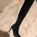 Over-the-knee With Chunky Heels, Apricot-colored Suede Long Stretchy Slim-fit Boots, Pointed-toe High-heeled Slimming_vogvips.com