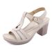 (Special Offer Sold Out No Restock) Women's With Metal Buckle And Stitching, Chunky High Heels, Plus Size Sandals_vogvips.com
