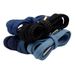 LACES Black Blue Flat Retro Chic Polyester Denim Shoes With Metal LACES Headband_vogvips.com