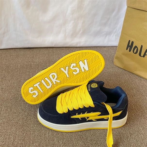Unisex Couple Casual Sneakers Street Trendy Bread Shoes Spring Season Suitable For Various Occasions And Settings_vogvips.com