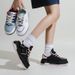 White Women's Autumn New Collection, Spliced Color Collision Casual Board Flat Bottomed College Style Student_vogvips.com