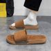 Men's Cotton Slippers For Couples In Autumn Winter 2025, Warm Straight Drag Style New Home Dormitory Lightweight And_vogvips.com