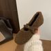Women's 2025 Fall/Winter New Style Sole Versatile Plush Mary Jane Shoes With Internal Height Increase And Warm Soft Lamb_vogvips.com