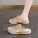Girls Bag Head Casual Shoes Cool Slippers Breathable Spring And Summer Fashion Half Pack Shoes_vogvips.com