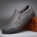 European Warm Series Waterproof Thickened Men's Leather Warm Casual Cotton Shoes Fleece-Lined Lazy Slip-On Winter Large Size_vogvips.com