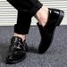 Autumn Winter Business Formal Casual Leather Men's Korean Style Trendy Groomsmen Shoes_vogvips.com