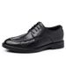 TerraStride Men's New Spring Autumn Hand-Scraped Business Casual British Korean Style Work Groom Wedding Leather Shoes_vogvips.com