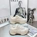 Genuine Leather Mesh Breathable Forrest Gump Thick-Soled Casual Sneakers Height-Increasing Lace-Up White Shoes For Women_vogvips.com
