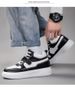 Invisible Inner Height Increase High-top Little White Couple Student Board Shoes Trendy Men's And Women's Shoes_vogvips.com