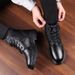 European Warm Series Winter New Plush Lined Martin Wool British Casual Soft High-top Cotton Shoes Leather Men's Work Boots_vogvips.com