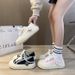 Canvas Women New Casual Thick Sole Board For Spring Summer Versatile And Unique Design Flat Bottom Sports Little_vogvips.com