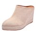 new Spring Autumn Pointed-toe Wedge-heeled Thick-soled High-heeled Mules For Women, With Open Back And_vogvips.com