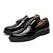 British Style Slip-On Patent Glossy Trendy Men's Loafers Pointed Toe Tassel Casual Hairstylist Leather Shoes_vogvips.com
