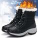 Women Boots Waterproof Heels Boots For Winter 2023 Tren Platform Ankle Boots Keep Warm Snow Shoes Plush Outdoor Short Boots_vogvips.com