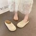 French Niche Mesh Hollow Breathable Closed-Toe Mules For Women 2026 Summer New Style Outdoor Roman Thick-Soled Sandals_vogvips.com
