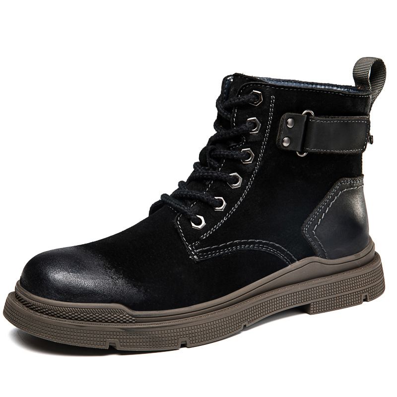 Martin Boots Men's High-top Velvet Men's Wind Retro Casual Boots Big Yellow Boots Men_vogvips.com