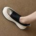 Thick Soled Sponge Leopard Print Lazy Shoes, 2025 New Item, Spring Mid Heel, One Foot Fisherman Women's Single Shoes_vogvips.com