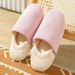 Four Seasons Bag And Silent Cotton Mop Male And Female Couples Soft Sole Non-slip Suitable For Confinement Home Floor Shoes Warm Cotton Slippers_vogvips.com
