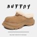 Men's Shoes Winter Couple Thick Soled Closed Toe Warm Snow Boots One Step Waterproof And Non Slip Big Toe Slippers Couple Cotton Shoes_vogvips.com