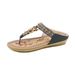 New Bohemian Style In The Summer Of 2025, Ethnic Large Toe Flat Sandals For Women_vogvips.com