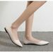 Soft Comfortable Flat Professional Women's Slip-on Black New Pointed-toe Soft-soled Work Shoes, Office Leather Shoes_vogvips.com